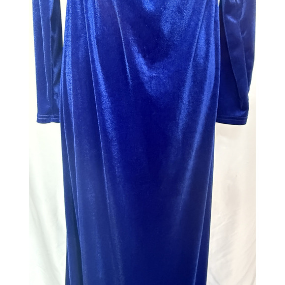 Womens Velvet Victorian Festival Maxi Dress Size M Renfair Whimsygoth Regal Glam - Picture 5 of 11